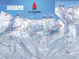 Pistenplan La Plagne (Paradiski)