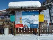 Informationstafel an der Mittelstation