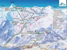 Pistenplan Kitzsteinhorn/Maiskogel – Kaprun