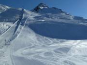 Rote Pisten am Almspitzlift