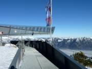 Die AlpspiX-Plattform am Osterfelderkopf führt übers Höllental
