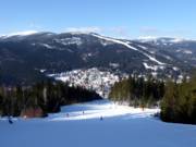Blick vom Hromovka auf den Ort Spindlermühle