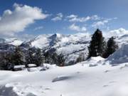 Blick von der Bergstation Richtung Dolomiten