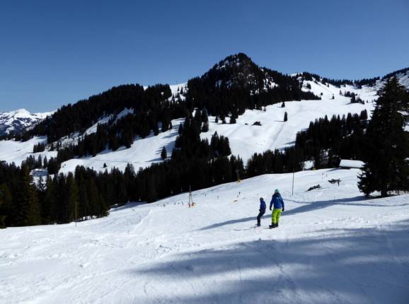 Piste vom Horneggli zum Saanenwald