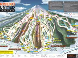 Pistenplan Niseko United – Annupuri/Grand Hirafu/Hanazono/Niseko Village