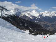 Abfahrt am Bernhard Glück mit Blick ins Tal